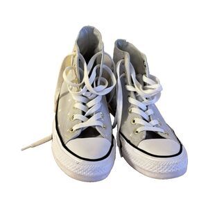 Converse Chuck Taylor All Star High Top Gray Polka Dot Sneakers 6US 4UK